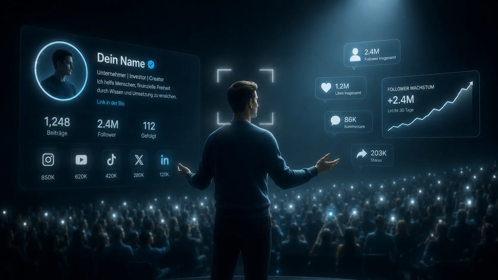 Personal Brand und Online-Sichtbarkeit: Profil, Follower-Wachstum und Reichweite